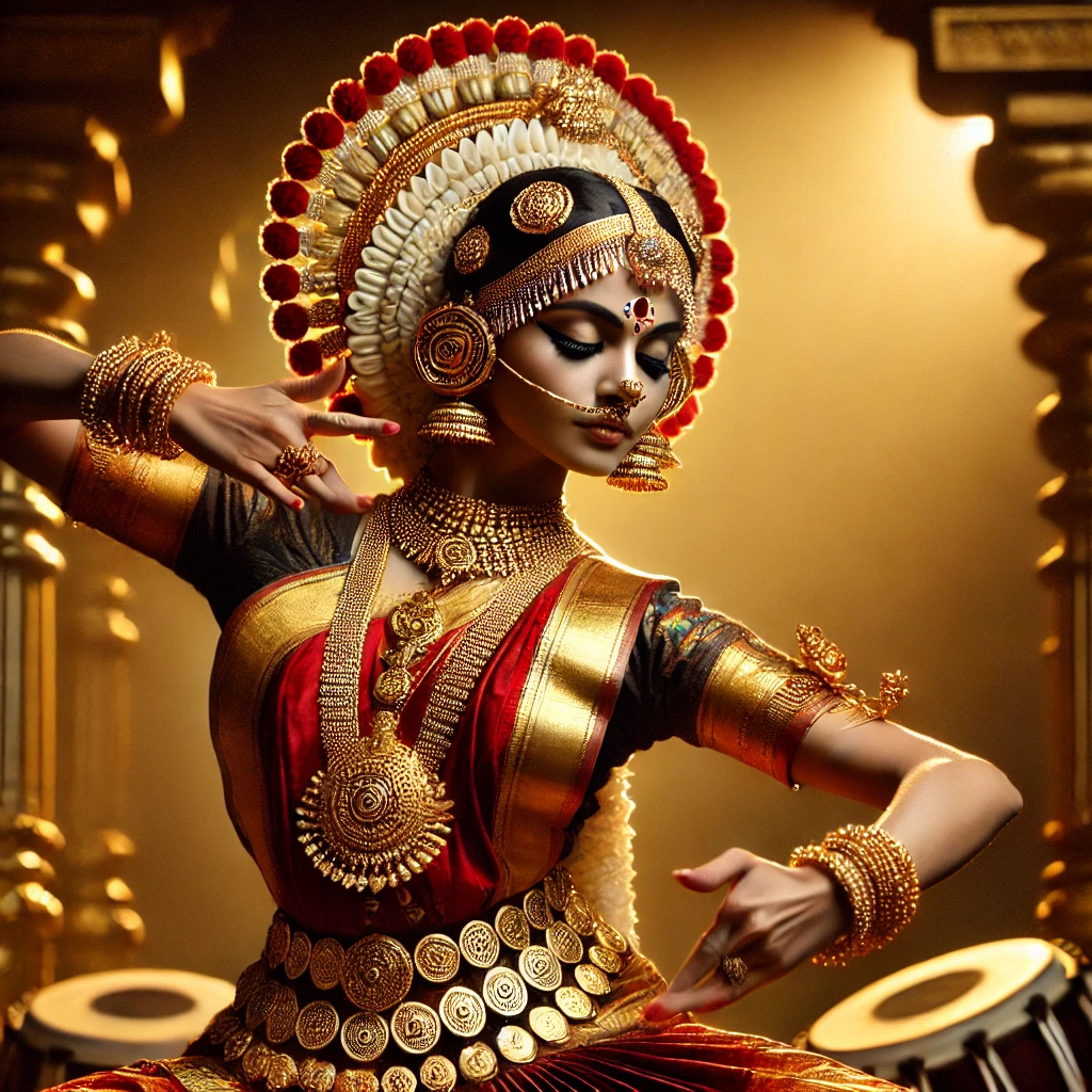The glimpse of a Bharatanatyam performance: What are the things that come to fore—flowing body movements, rhythmic beats of mridangam, or some striking expressions of the dancer? Now, take out each of these—no bedazzling Bharatanatyam temple jewelry on a performing artiste. And all that would just turn into something incomplete, right? Just like colors are responsible to bring life onto an image on a colorless canvas devoid of paints, so is the Bharatanatyam Temple Jewellery responsible for making this classical art vivid.